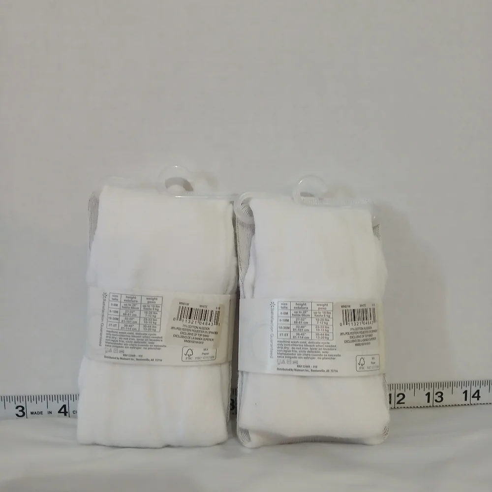 WONDER NATION TODDLER GIRL'S TIGHTS SIZE‎ 6-18 MONTHS